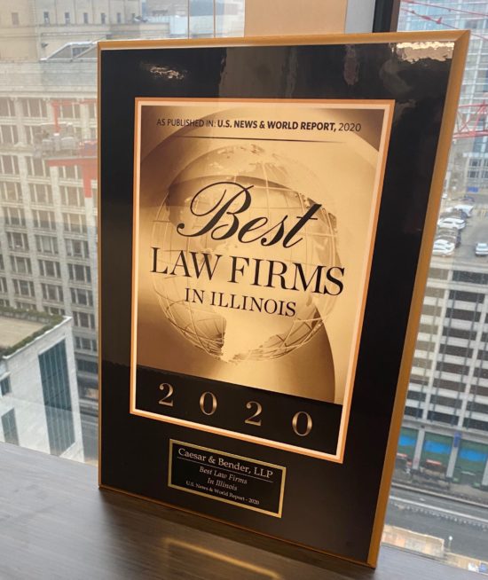 As Published in U.S. News & World Report, 2020 | Best Law Firms in Illinois | 2020
